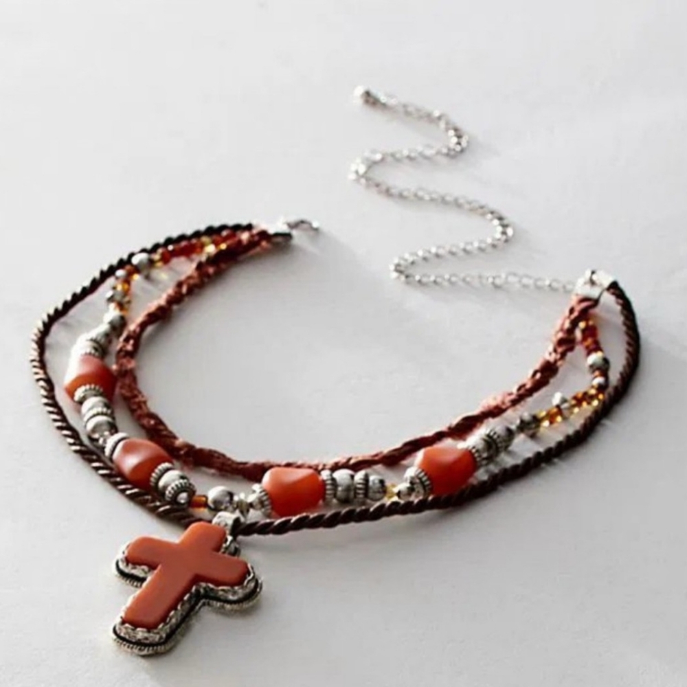 NWT Free People Roadrunner Layered Necklace